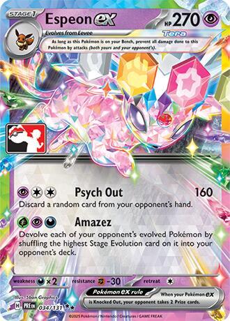 Espeon ex 034/131 from Prize Pack Series Cards