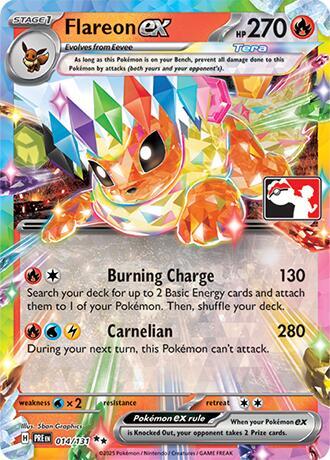 Flareon ex 014/131 from Prize Pack Series Cards