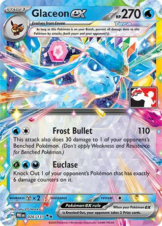 Glaceon ex 026/131 from Prize Pack Series Cards