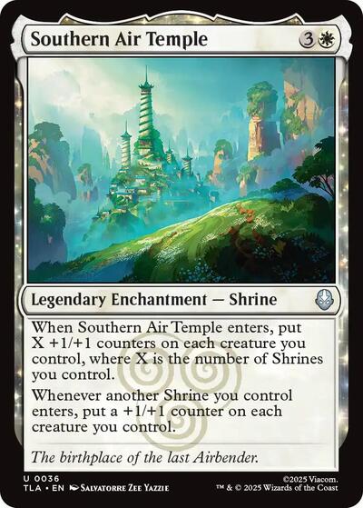 Southern Air Temple from TLA #36, Magic: The Gathering card
