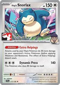 Hop's Snorlax #117/159 from Prize Pack Series Cards Pokemon card image