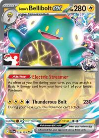 Iono's Bellibolt ex #053/159 from Prize Pack Series Cards Pokemon card image