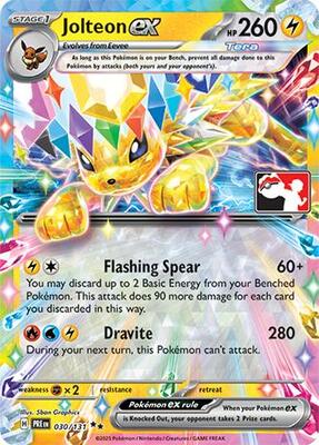 Jolteon ex - 030/131 - Prize Pack Series Cards - Pokemon