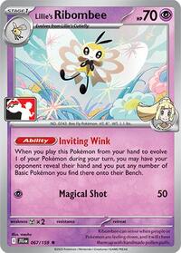 Lillie's Ribombee #067/159 from Prize Pack Series Cards Pokemon card image