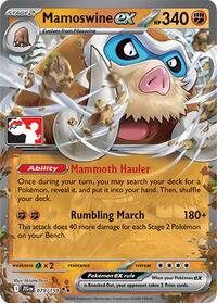 Mamoswine ex #079/159 from Prize Pack Series Cards Pokemon card image