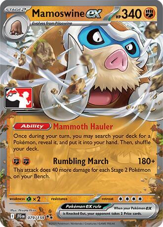 Mamoswine ex 079/159 from Prize Pack Series Cards