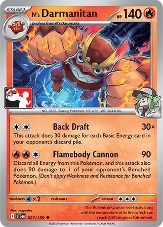 N's Darmanitan 027/159 from Prize Pack Series Cards