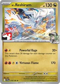 N's Reshiram #116/159 from Prize Pack Series Cards Pokemon card image