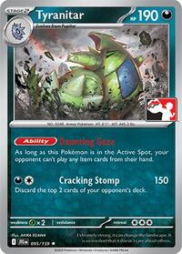 Tyranitar #095/159 from Prize Pack Series Cards Pokemon card image