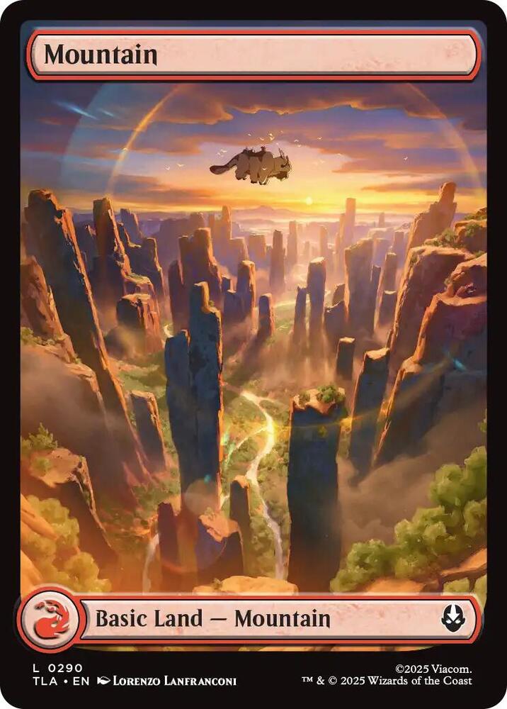 Mountain (0290) - Avatar: The Last Airbender - Magic: The Gathering