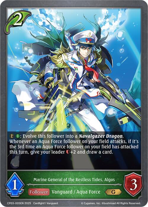 Marine General of the Restless Tides, Algos