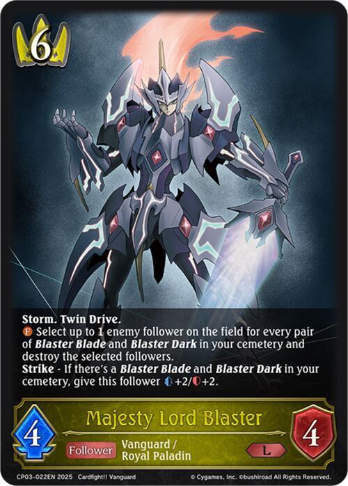 Majesty Lord Blaster - CP03: Cardfight!! Vanguard - Shadowverse