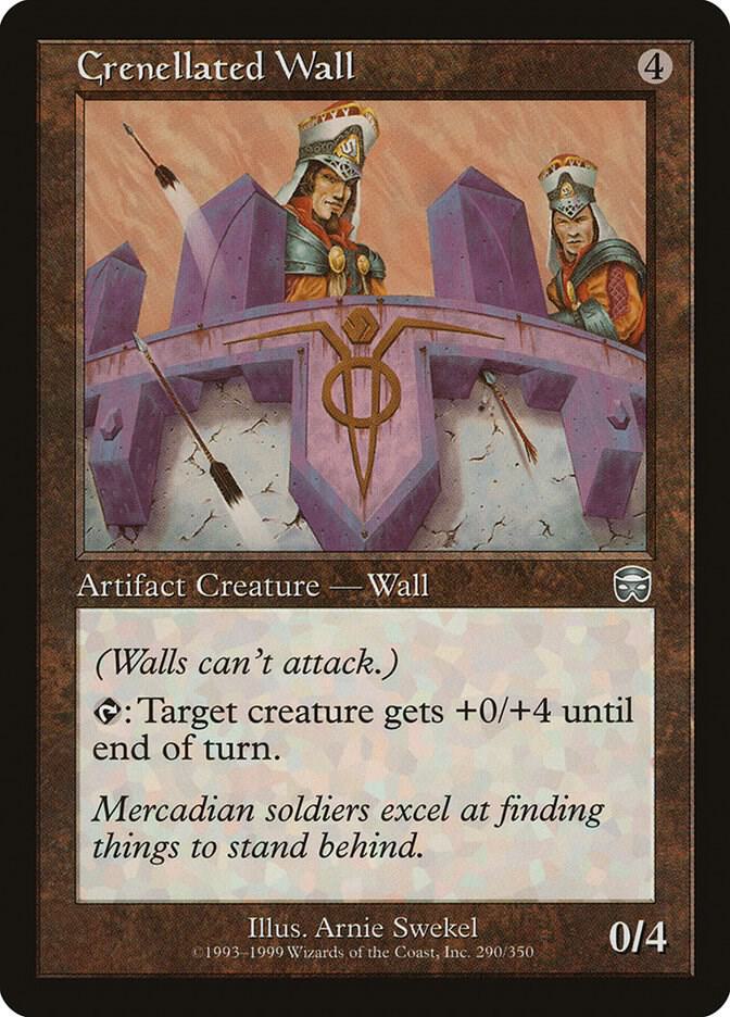 Crenellated Wall - Mercadian Masques - Magic: The Gathering