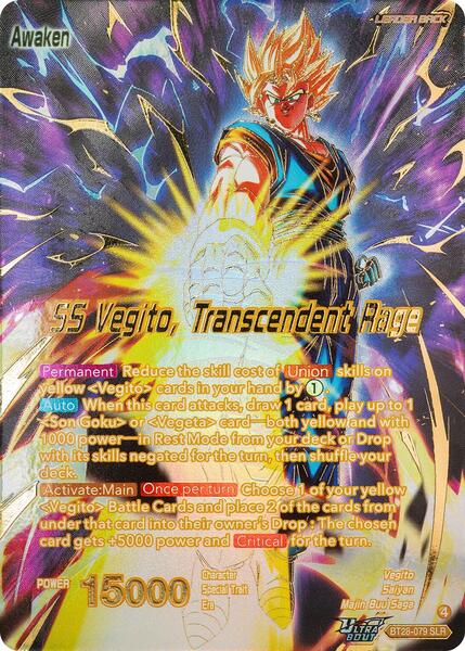 Vegito // SS Vegito, Transcendent Rage (SLR) - Prismatic Clash