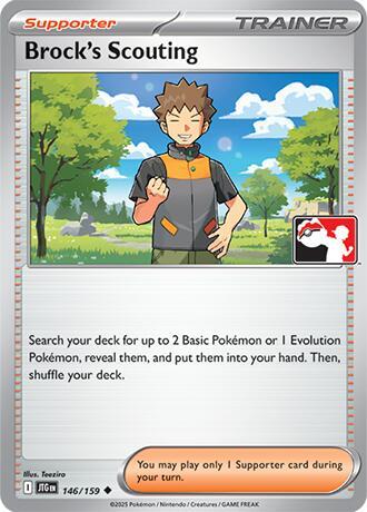 Brock's Scouting 146/159 from Prize Pack Series Cards