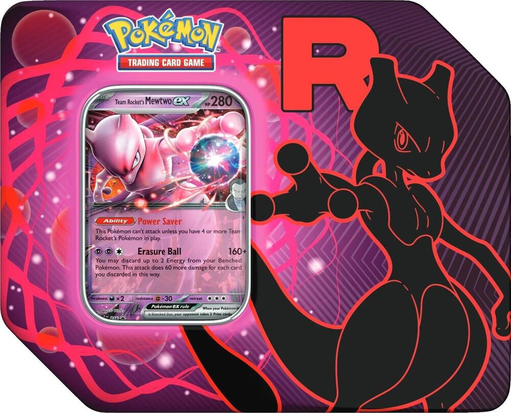 [美品]Team Rocket Mewtwo EX Team Rocket Tin [Team Rocket's Mewtwo ex] - Miscellaneous Cards