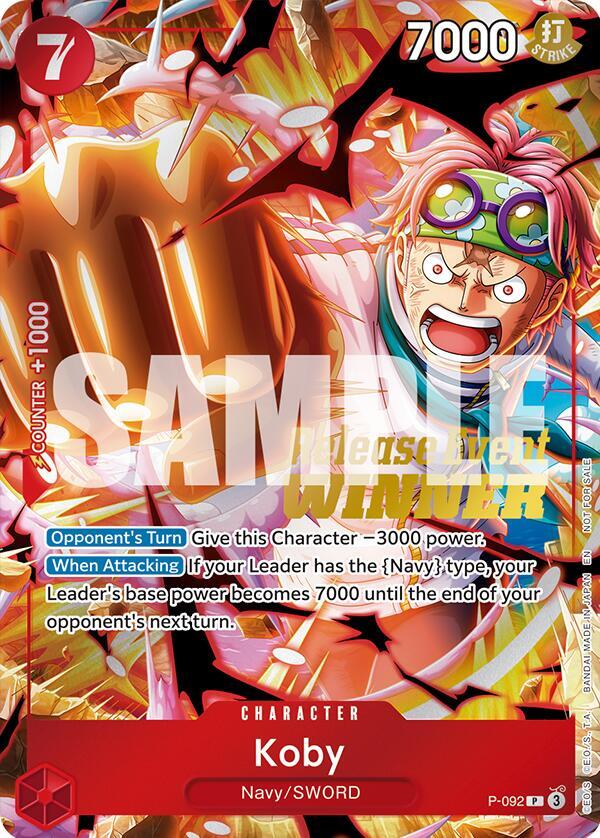 Koby OP12 Release Event Winner onepiece card