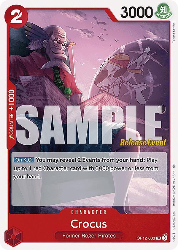 Crocus - Legacy of the Master Release Event Cards - One Piece Card