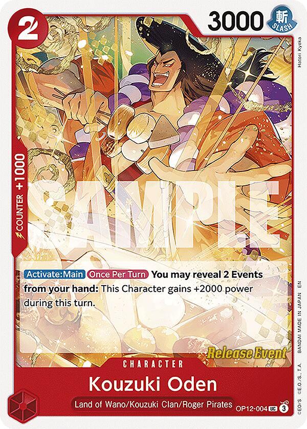 Kouzuki Oden OP12-004 card