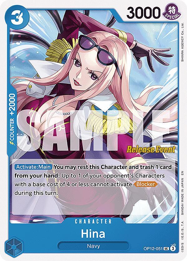 Hina - Legacy of the Master Release Event Cards - One Piece Card