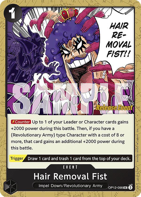 Hair Removal Fist OP12-098 card