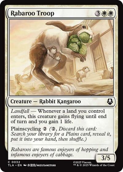 Rabaroo Troop TLA 32 Magic card