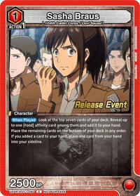 Sasha Braus (080) - UE10BT: Attack on Titan Release Event Cards - Union Arena card
