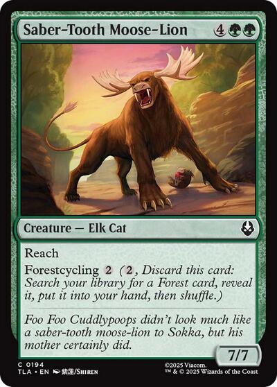 Saber Tooth Moose Lion