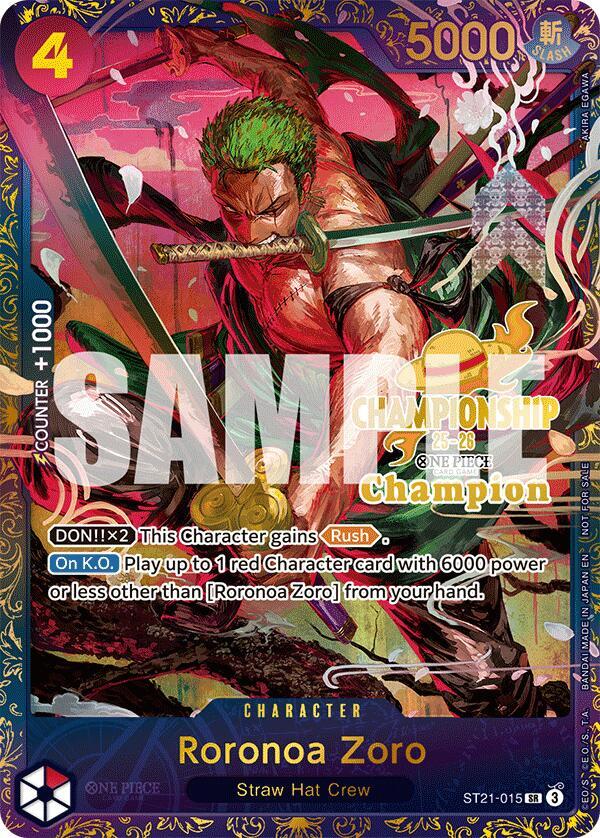 Roronoa Zoro (CS 25-26 1st Place) - One Piece Promotion Cards