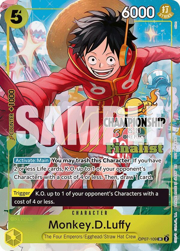 Monkey.D.Luffy (CS 25-26 Finalist Card Set 1) - One Piece