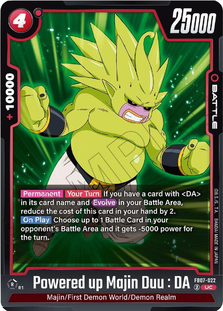 Powered up Majin Duu : DA