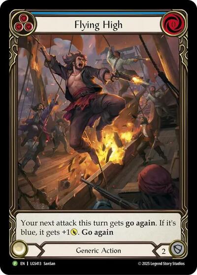 Flying High (Blue) - LGS413 Flesh and Blood: Promo Cards Promo Flesh and Blood card — value and price