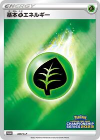 Basic Grass Energy - 329/S-P #329/S-P from S-P: Sword & Shield Promos Pokemon card image