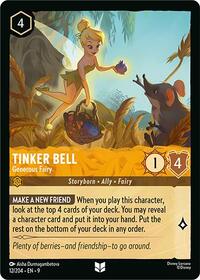 Tinker Bell - Generous Fairy - Fabled - Lorcana card