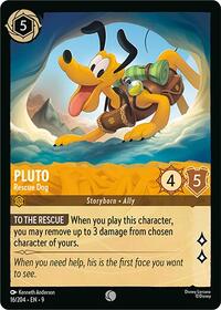 Pluto - Rescue Dog - Fabled - Lorcana card