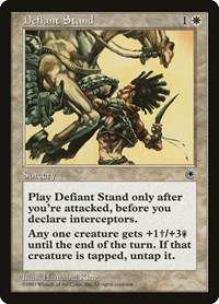 Defiant Stand - Portal - Magic: The Gathering card
