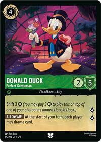 Donald Duck - Perfect Gentleman - Fabled - Lorcana card
