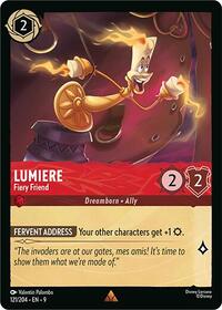 Lumiere - Fiery Friend - Fabled - Lorcana card