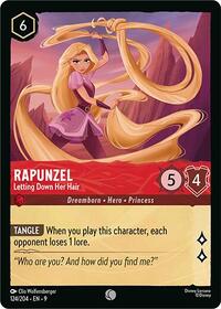Rapunzel - Letting Down Her Hair - Fabled - Lorcana card