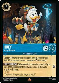 Huey - Savvy Nephew - Fabled - Lorcana card