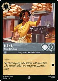 Tiana - Diligent Waitress - Fabled - Lorcana card