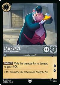 Lawrence - Jealous Manservant - Fabled - Lorcana card