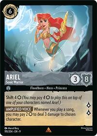 Ariel - Sonic Warrior - Fabled - Lorcana card