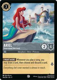 Ariel - Determined Mermaid - Fabled - Lorcana card