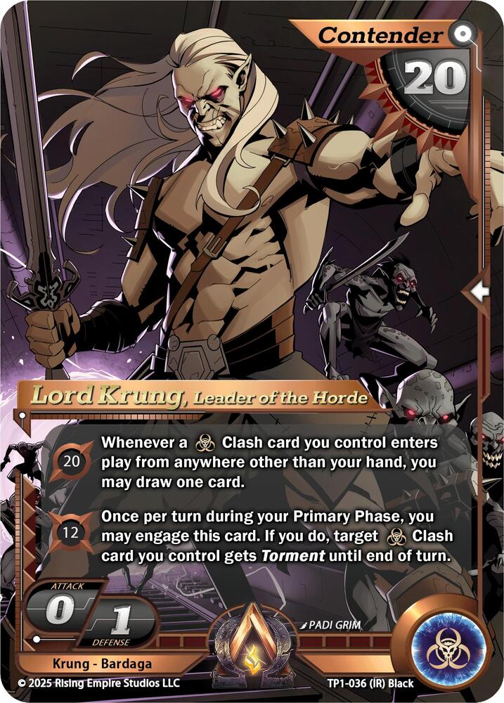 Lord Krung, Leader of the Horde