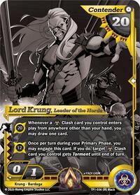 Lord Krung, Leader of the Horde (Monochrome)