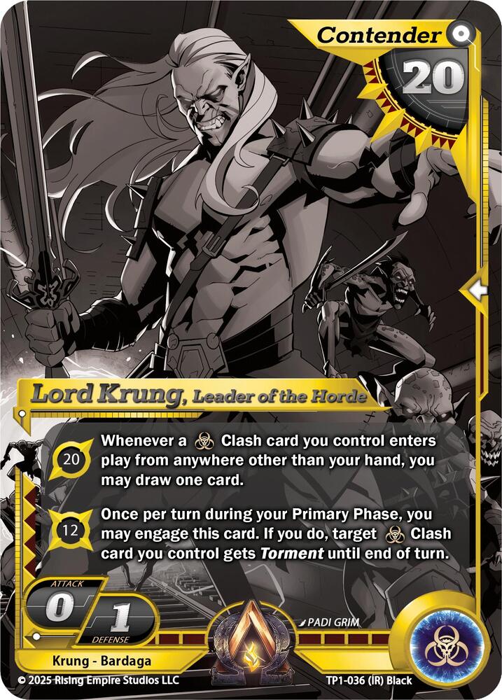 Lord Krung, Leader of the Horde (Monochrome)