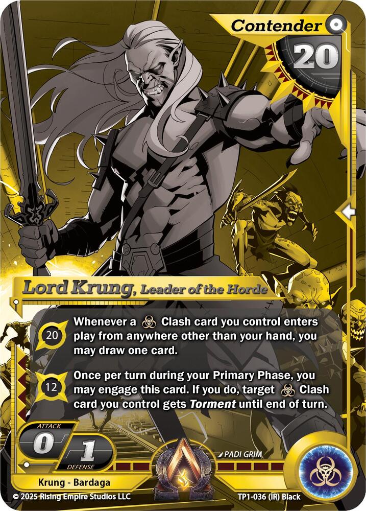 Lord Krung, Leader of the Horde (Gold) - Spoils of the Forgotten