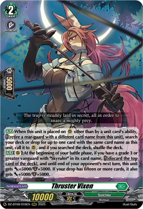 Thruster Vixen - DZ-BT09: Super Brave Detonation - Cardfight