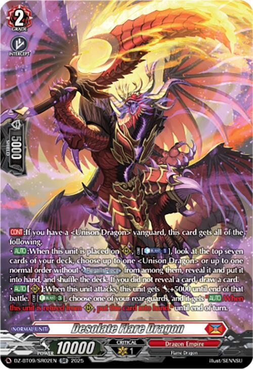 Desolate Flare Dragon (SR) - DZ-BT09: Super Brave Detonation